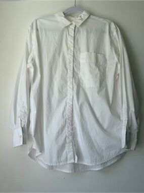 a new day M White Button-Down Dress Shirt Oversized